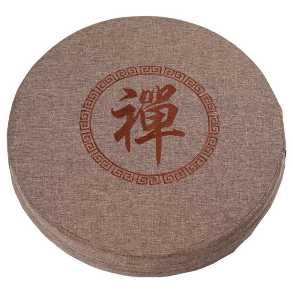 Sacred Stillness" – Round Futon Meditation & Grounding Cushion - Image 6