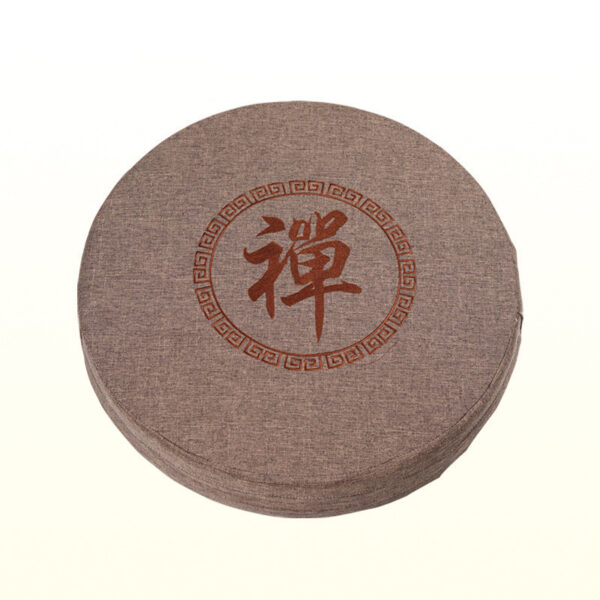 Sacred Stillness" – Round Futon Meditation & Grounding Cushion - Image 7