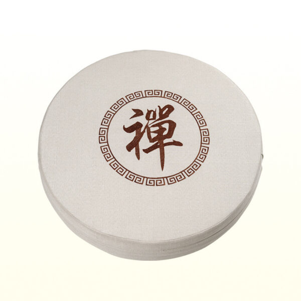 Sacred Stillness" – Round Futon Meditation & Grounding Cushion - Image 9