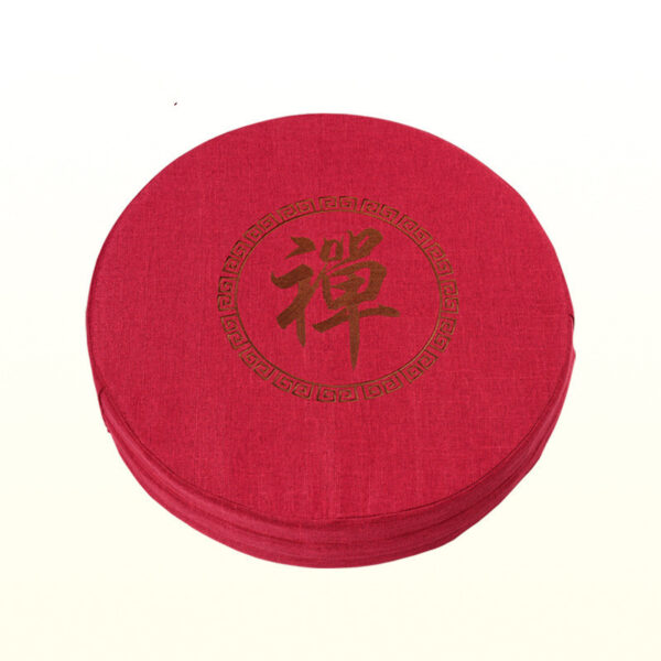Sacred Stillness" – Round Futon Meditation & Grounding Cushion - Image 4