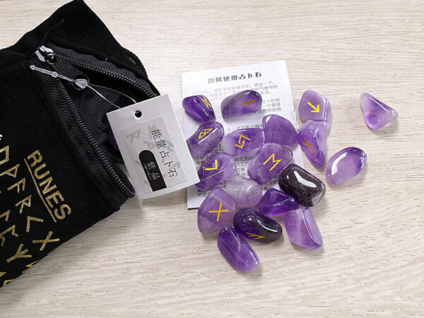 Natural Crystal Fortune-Telling Stone Runes Runes Runes - Image 4