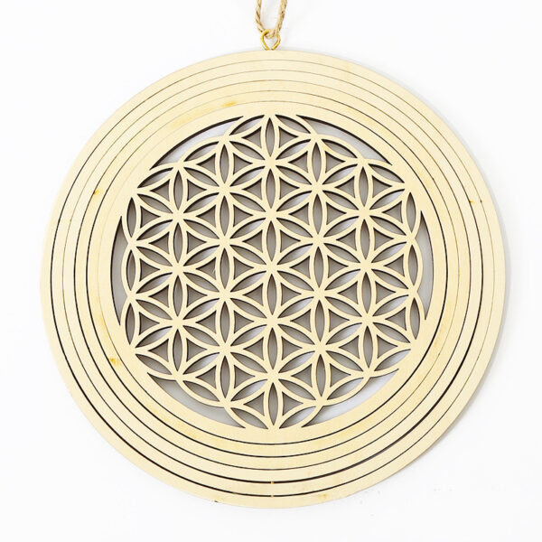 Sacred Flower of Life | Wooden Geometric Energy Ornament - Image 6