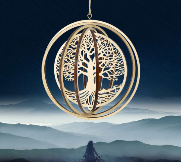 Sacred Flower of Life | Wooden Geometric Energy Ornament - Image 5