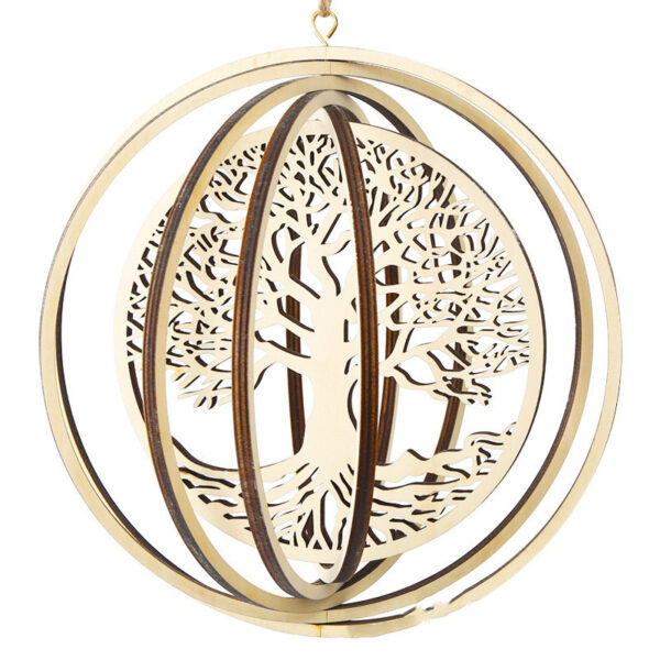 Sacred Flower of Life | Wooden Geometric Energy Ornament - Image 2