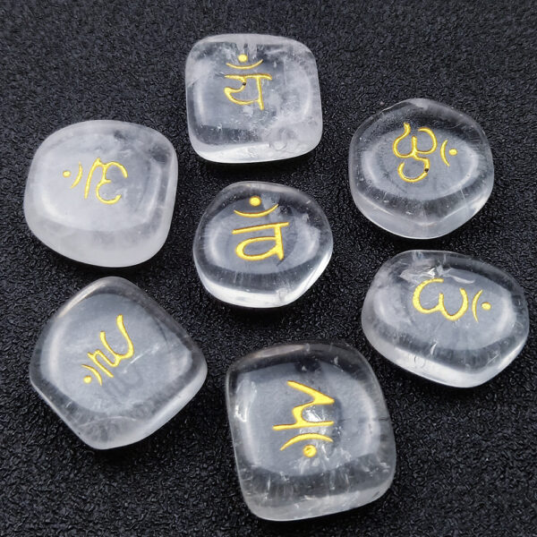 SEVEN CHAKRAS Chakra Symbol Mystic Stone Yoga