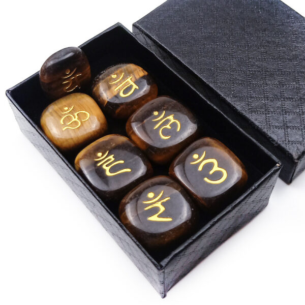 SEVEN CHAKRAS Chakra Symbol Mystic Stone Yoga - Image 5
