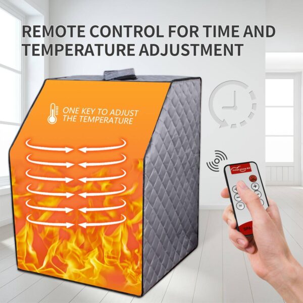 Steam Sanctuary – Personal Home Sauna Tent with Remote - Image 6