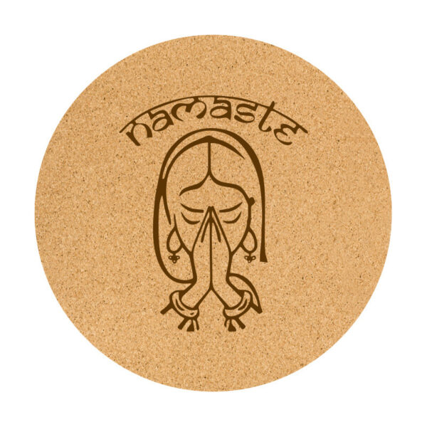 EarthFlow Mat" – Eco-Friendly Cork & Natural Rubber Meditation Mat Namaste - Image 3