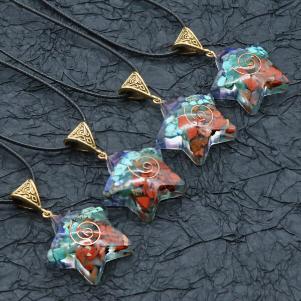 Cosmic Align Amulet – 7-Chakra Reiki Crystal Pendant for Energy Balance - Image 3