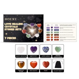 Love Healing Crystals & Stones Set – Cultivate Love, Compassion & Emotional Balance