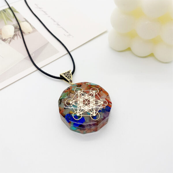 Cosmic Align Amulet – 7-Chakra Reiki Crystal Pendant for Energy Balance - Image 6