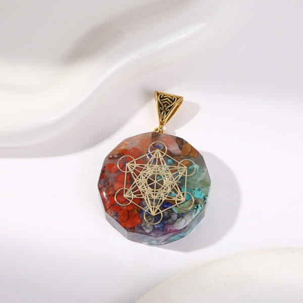 Cosmic Align Amulet – 7-Chakra Reiki Crystal Pendant for Energy Balance - Image 5