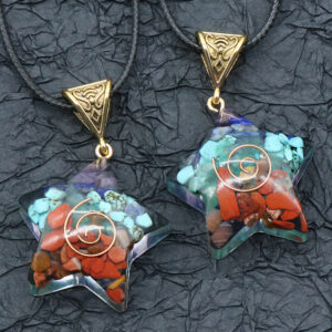 Cosmic Align Amulet – 7-Chakra Reiki Crystal Pendant for Energy Balance