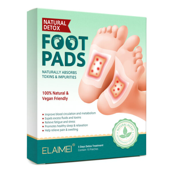Natural Detox Foot Pads with Bamboo Vinegar – Traditional Thai Herbal Wellness (30 Pads) - Image 2