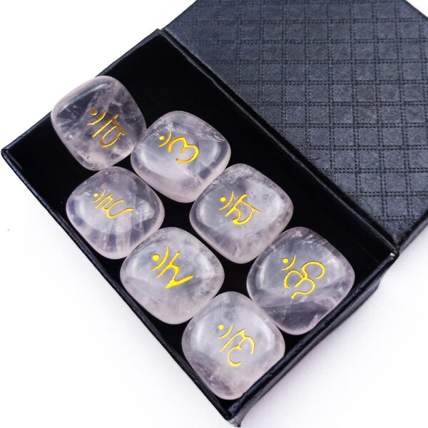 SEVEN CHAKRAS Chakra Symbol Mystic Stone Yoga - Image 3