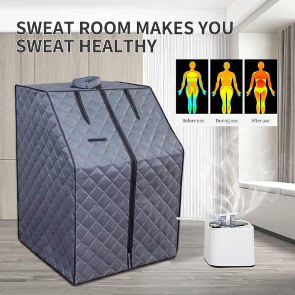 Steam Sanctuary – Personal Home Sauna Tent with Remote - Image 7