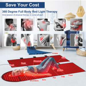 Red & Infrared Light Therapy Pad for Pain Relief & Healing 360 degree pad