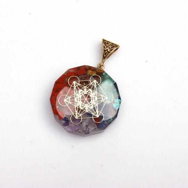 Cosmic Align Amulet – 7-Chakra Reiki Crystal Pendant for Energy Balance - Image 7