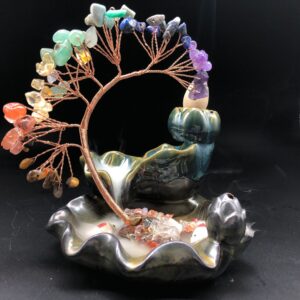 Crystal Tree Incense Burner Ornament – Harmonize Your Space with Elegance and Serenity