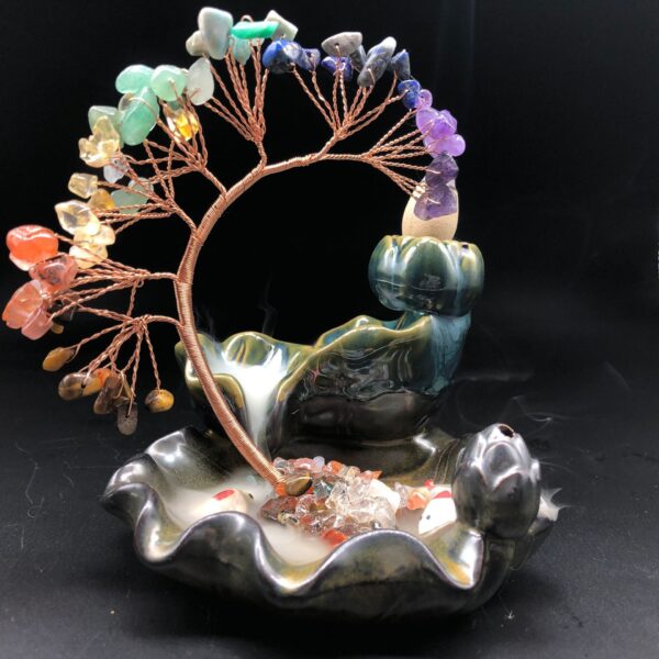 Crystal Tree Incense Burner Ornament – Harmonize Your Space with Elegance and Serenity
