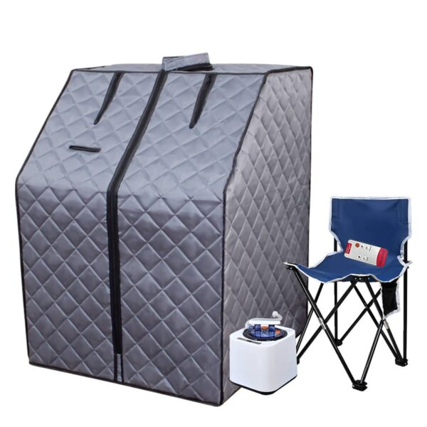 Steam Sanctuary – Personal Home Sauna Tent with Remote - Image 3