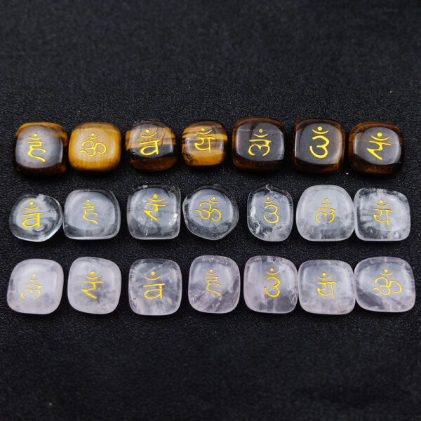 SEVEN CHAKRAS Chakra Symbol Mystic Stone Yoga - Image 4