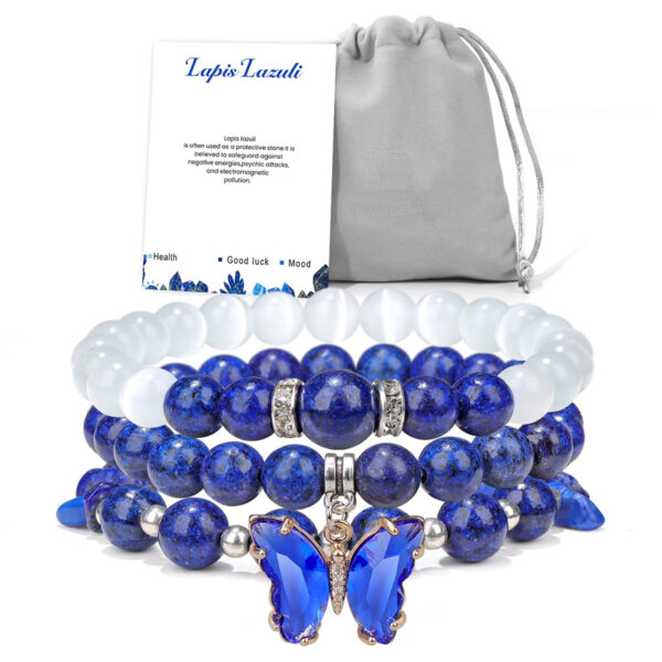 Bohemian Healing Crystal Bracelet | Natural Stone Beads for Balance & Style - Image 5