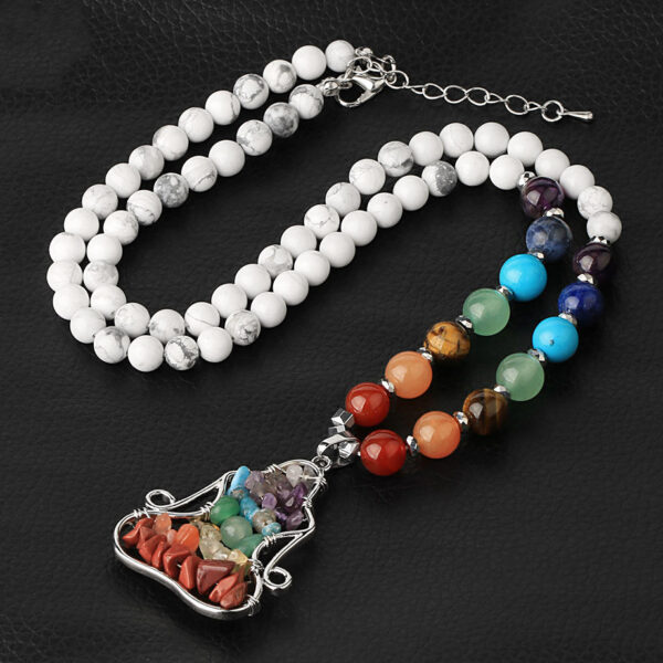 Seven Chakra Crystal Pendant | Reiki & Yoga Healing Necklace - Image 5