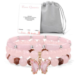 Bohemian Healing Crystal Bracelet | Natural Stone Beads for Balance & Style