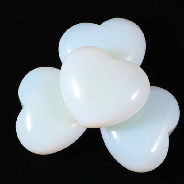 Natural Opal Crystal Hearts (Set of 4) | Healing & Harmony - Image 2