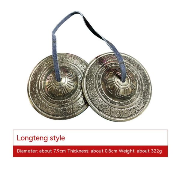Tibetan Copper Tingsha Cymbals | Handmade Percussion for Meditation & Sound Healing - Image 10