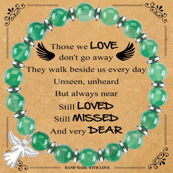 Guardian Angel Crystal Bracelet | Healing Stones & Wings Pendant - Image 7
