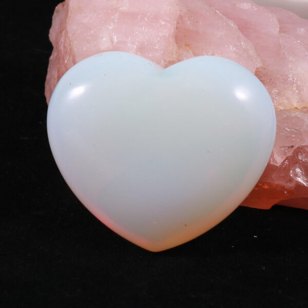 Natural Opal Crystal Hearts (Set of 4) | Healing & Harmony - Image 4