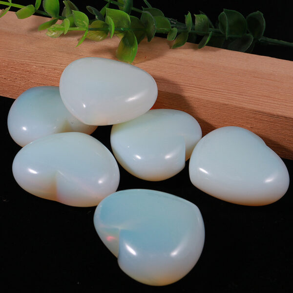 Natural Opal Crystal Hearts (Set of 4) | Healing & Harmony - Image 6