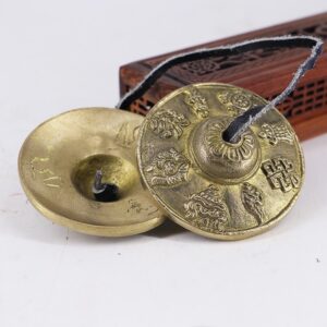 Tibetan Copper Tingsha Cymbals | Handmade Percussion for Meditation & Sound Healing