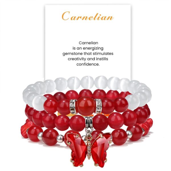 Bohemian Healing Crystal Bracelet | Natural Stone Beads for Balance & Style - Image 8