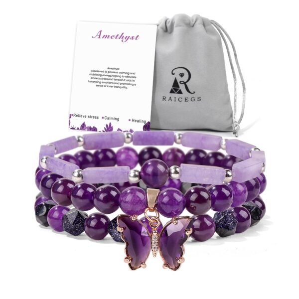 Bohemian Healing Crystal Bracelet | Natural Stone Beads for Balance & Style - Image 7