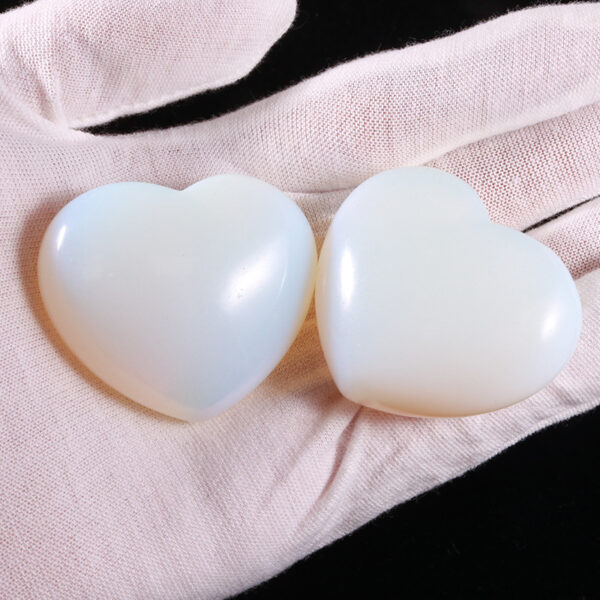 Natural Opal Crystal Hearts (Set of 4) | Healing & Harmony - Image 5